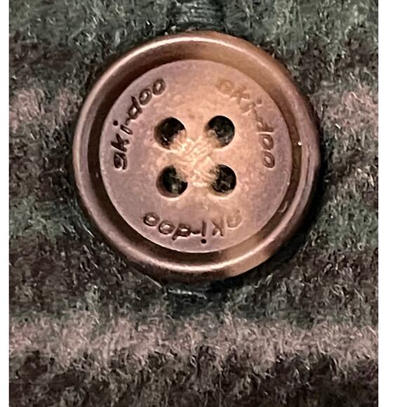 Ski-Doo Womens Sz Small NEW Green Lifestyle Plaid Button Down Flannel Overshirt - Picture 8 of 14